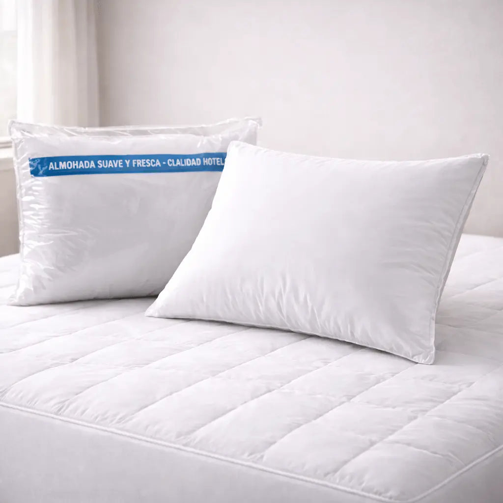 ALMOHADA VELLON SILICONADO + FUNDA 50X70CM (1 u.)