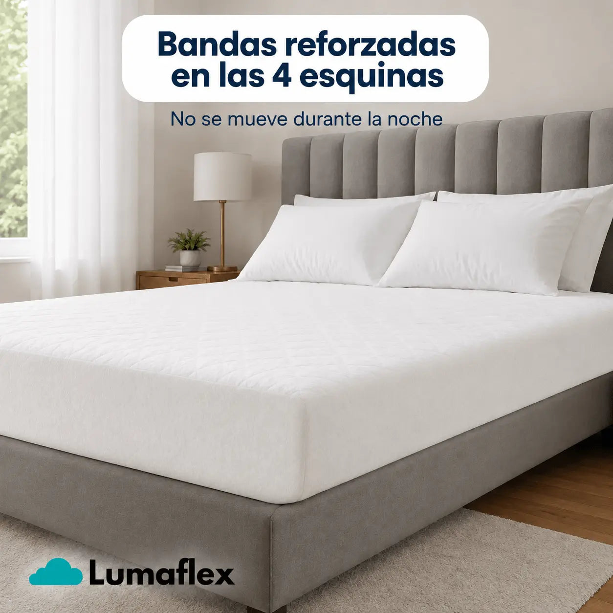 PACK 3X1 CALIDAD HOTEL LUMAFLEX™️ - CUBRECOLCHON DELUXE + 2 FUNDAS DE ALMOHADAS