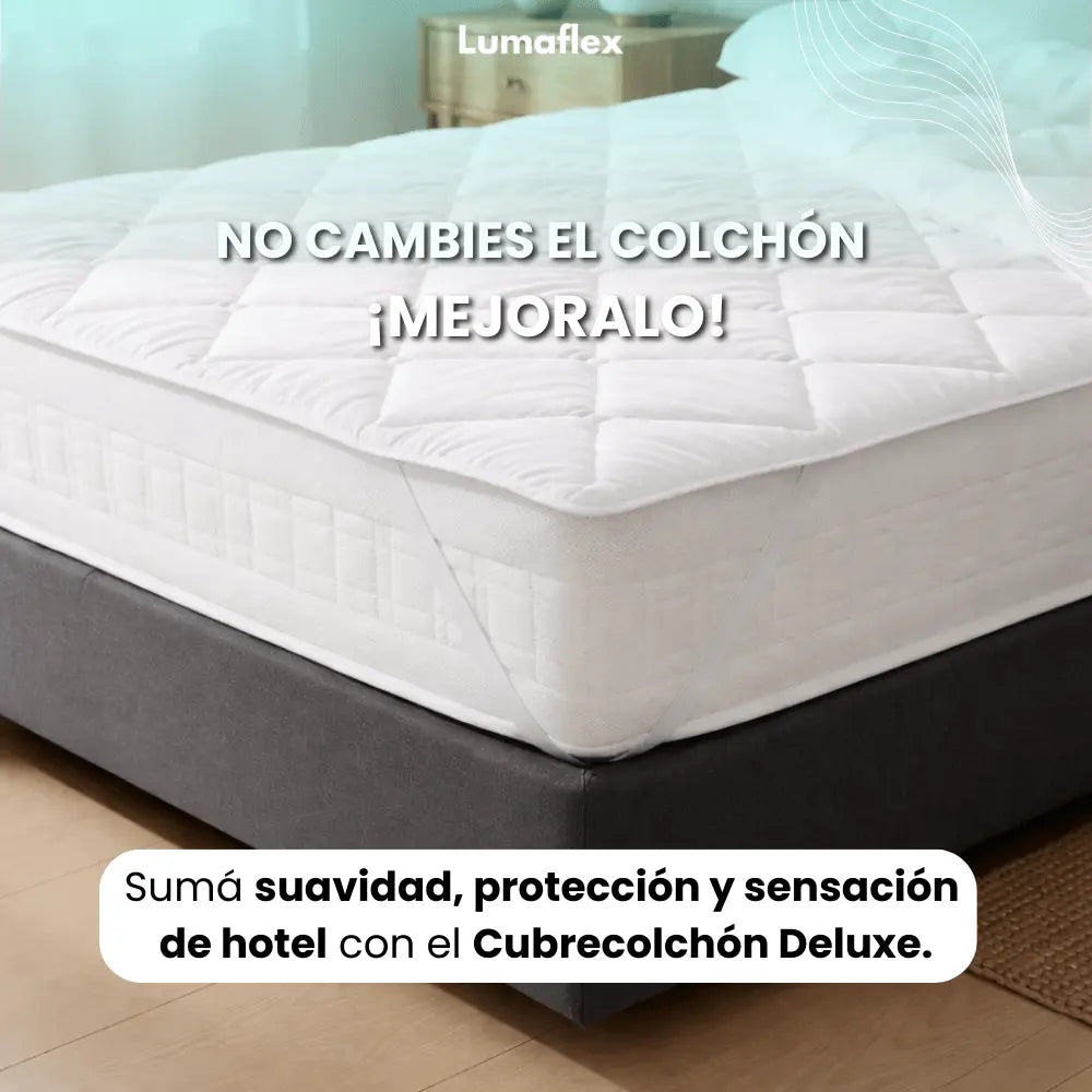 CUBRECOLCHON DELUXE CALIDAD HOTEL | PROTECTOR Y EXTRA SUAVE