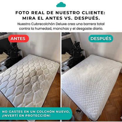 CUBRECOLCHON DELUXE LUMAFLEX™️ | CALIDAD HOTEL Y EXTRA SUAVE