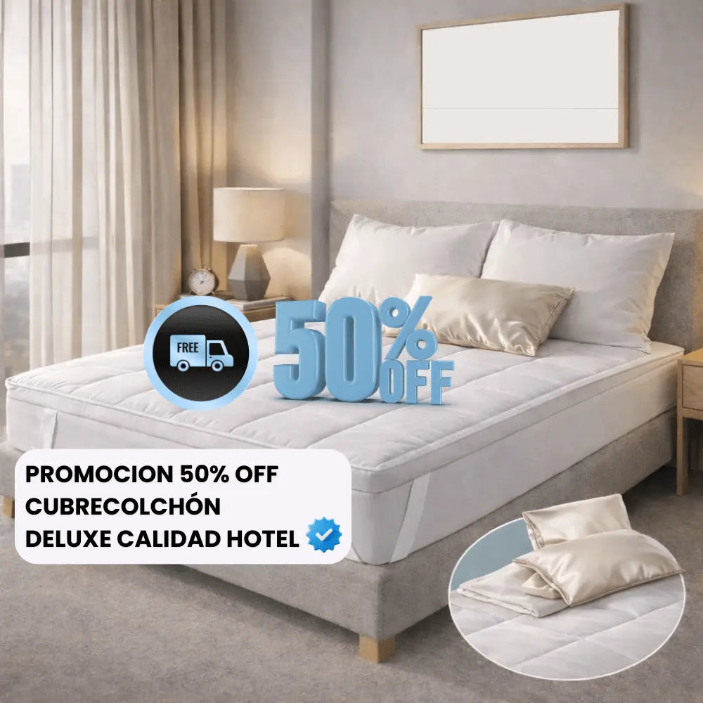 CUBRECOLCHON DELUXE CALIDAD HOTEL | PROTECTOR Y EXTRA SUAVE