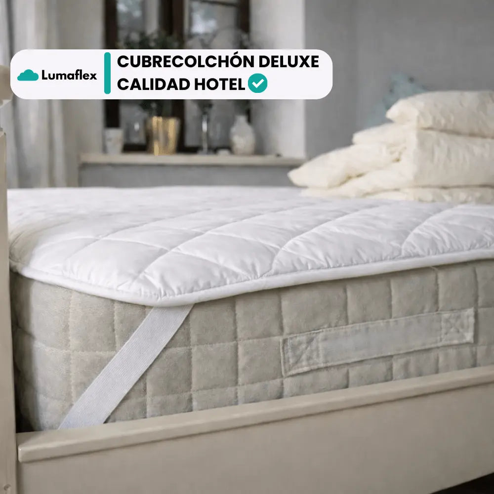 CUBRECOLCHON DELUXE CALIDAD HOTEL | PROTECTOR Y EXTRA SUAVE
