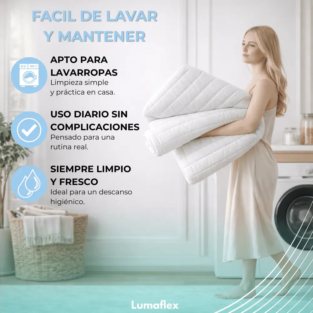 CUBRECOLCHON DELUXE CALIDAD HOTEL | PROTECTOR Y EXTRA SUAVE