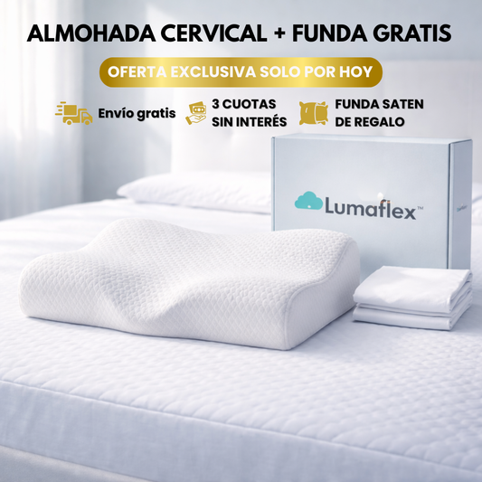 ALMOHADA CERVICAL DE ESPUMA VISCOELÁSTICA LUMAFLEX®