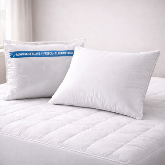 ALMOHADA VELLON SILICONADO + FUNDA 50X70CM (1 u.)