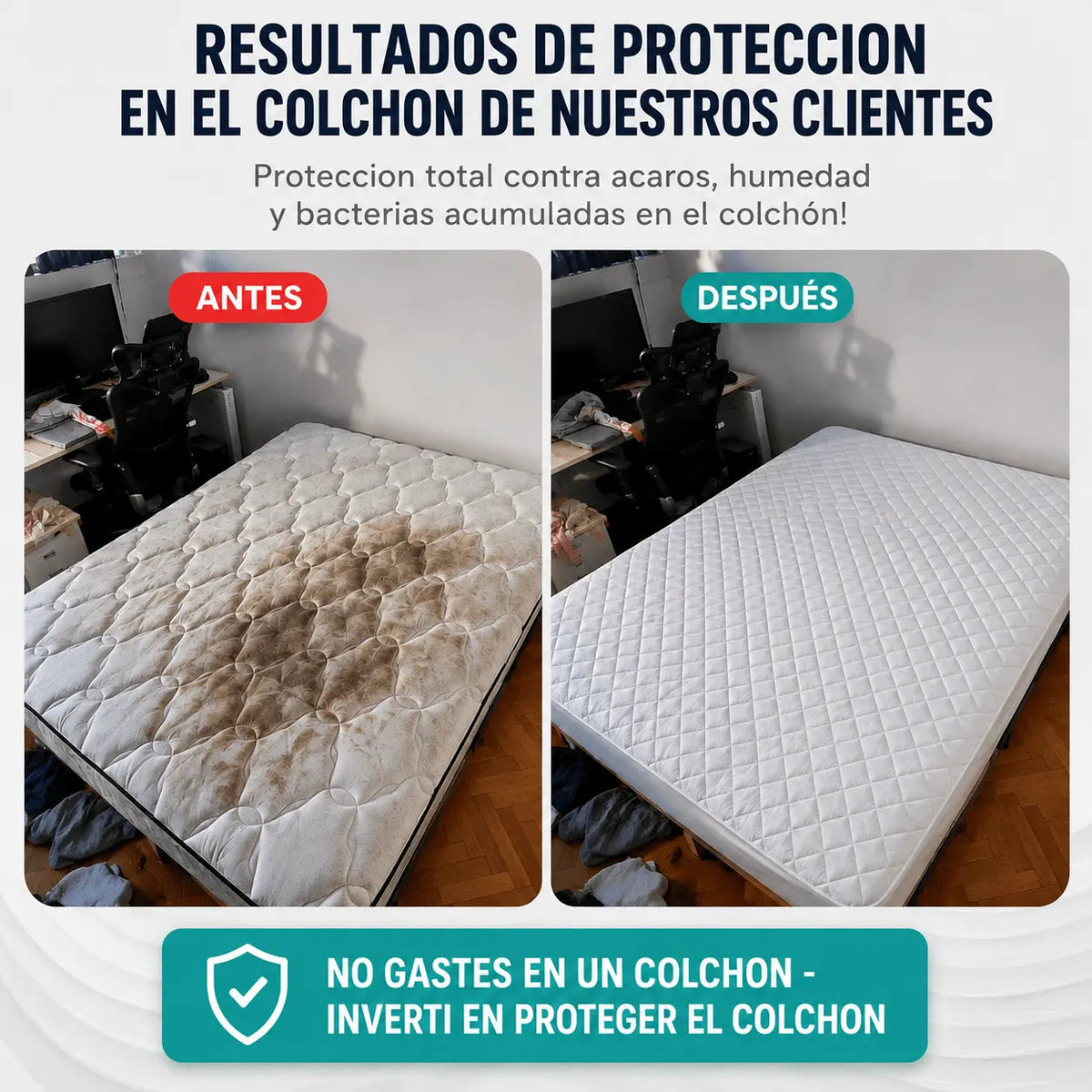 CUBRECOLCHON AJUSTABLE LUMAFLEX™️