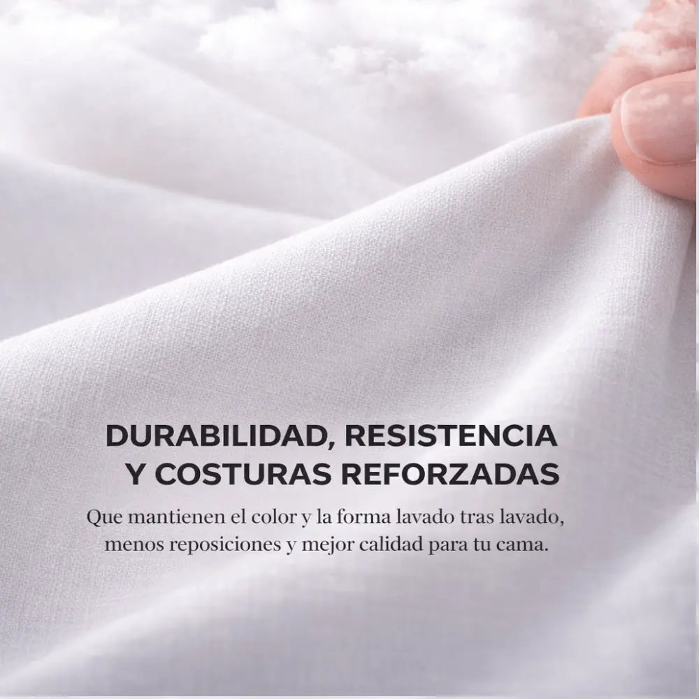 SABANA AJUSTABLE + FUNDA DE ALMOHADA 144 HILOS FIBRA INTIMA